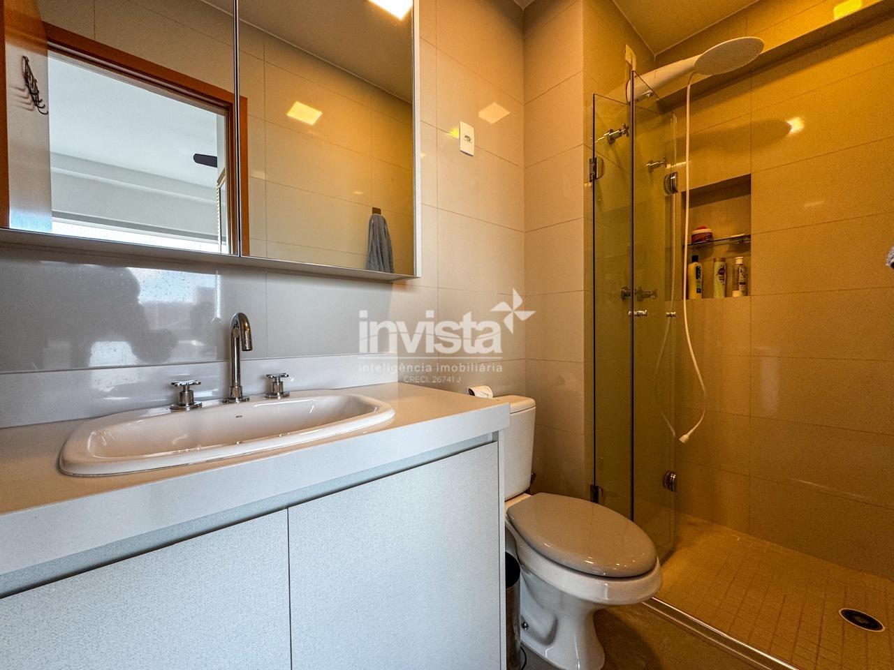 Apartamento 46m&sup2; no Boqueir&atilde;o, Santos &ndash; 1 Quarto com Vista para o Mar e Lazer Completo - Santos