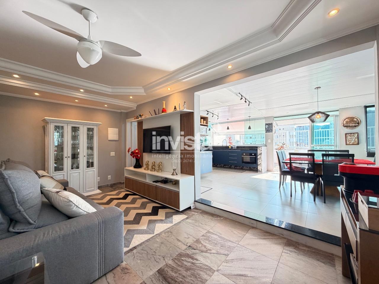 C&oacute;digo: 40918 R$ 1.400.000,00 Cobertura &agrave; venda no bairro Pomp&eacute;ia 155 m&sup2; 2 quartos 2 vagas - Santos