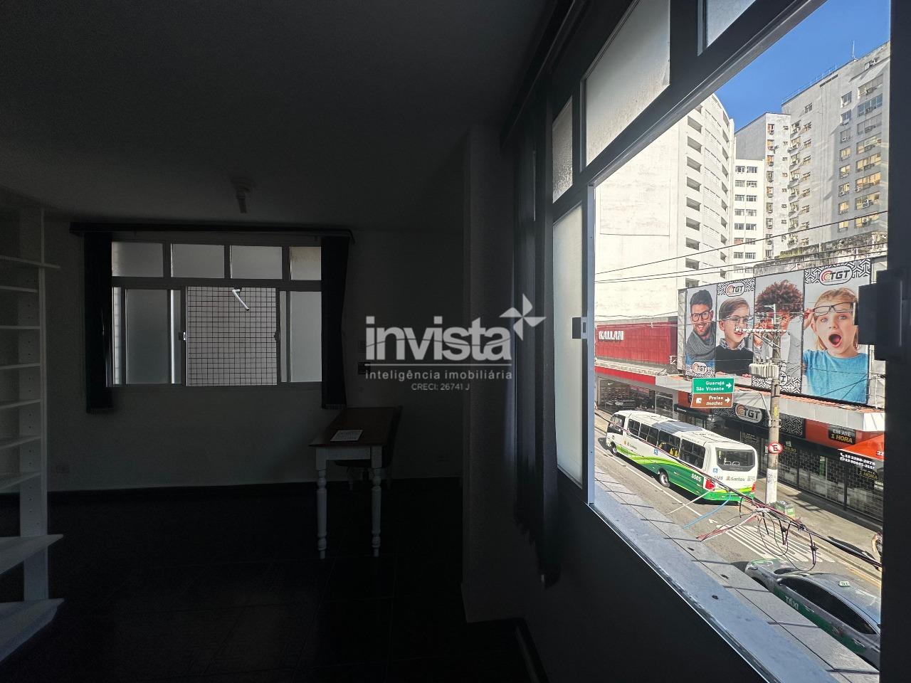 Sala Comercial para Alugar em Gonzaga, Santos &ndash; 44 m&sup2;, 1 Banheiro - Santos
