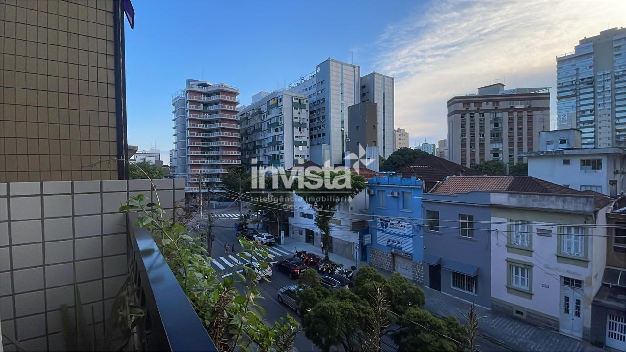 C&oacute;digo: 40929 R$ 3.500,00 Apartamento para alugar no bairro Gonzaga 102 m&sup2; 3 quartos 1 vaga - Santos