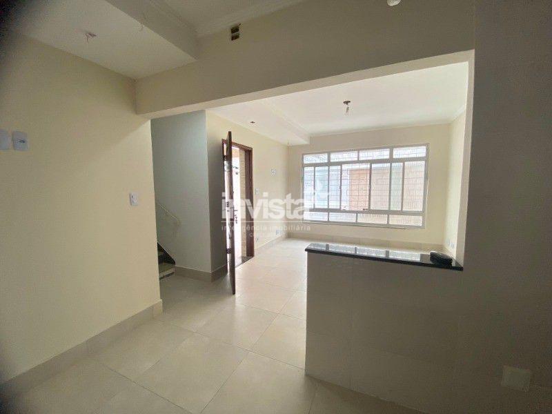 C&oacute;digo: 40934 R$ 6.000,00 Sobrado para alugar no bairro Encruzilhada 100 m&sup2; 3 quartos 2 vagas - Santos