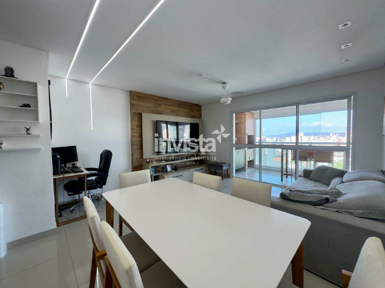 C&oacute;digo: 40963 R$ 1.350.000,00 Apartamento &agrave; venda no bairro Gonzaga 109 m&sup2; 3 quartos 2 vagas - Santos