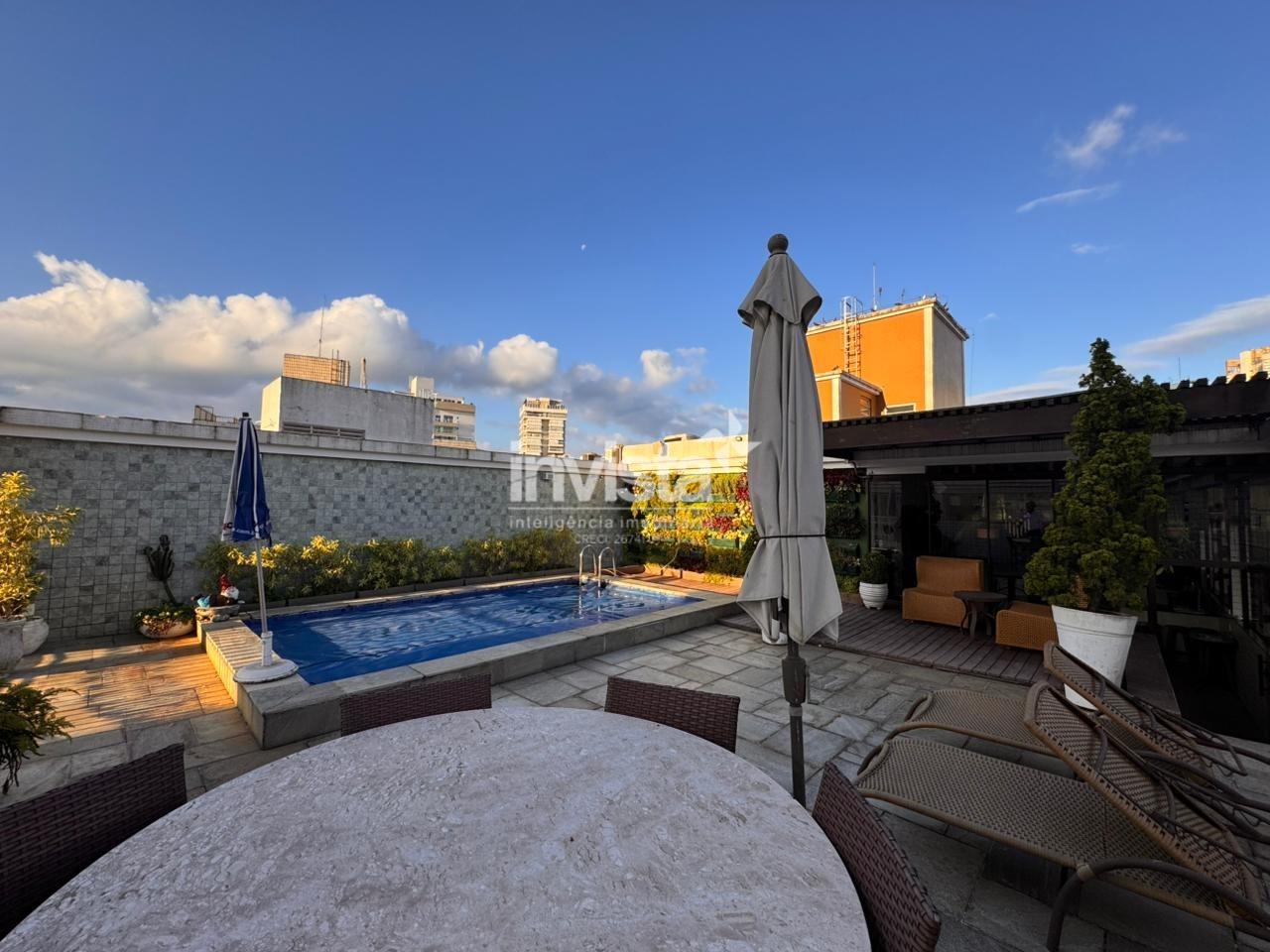 C&oacute;digo: 40973 R$ 4.900.000,00 Cobertura &agrave; venda no bairro Boqueir&atilde;o 485 m&sup2; 3 quartos 4 vagas - Santos