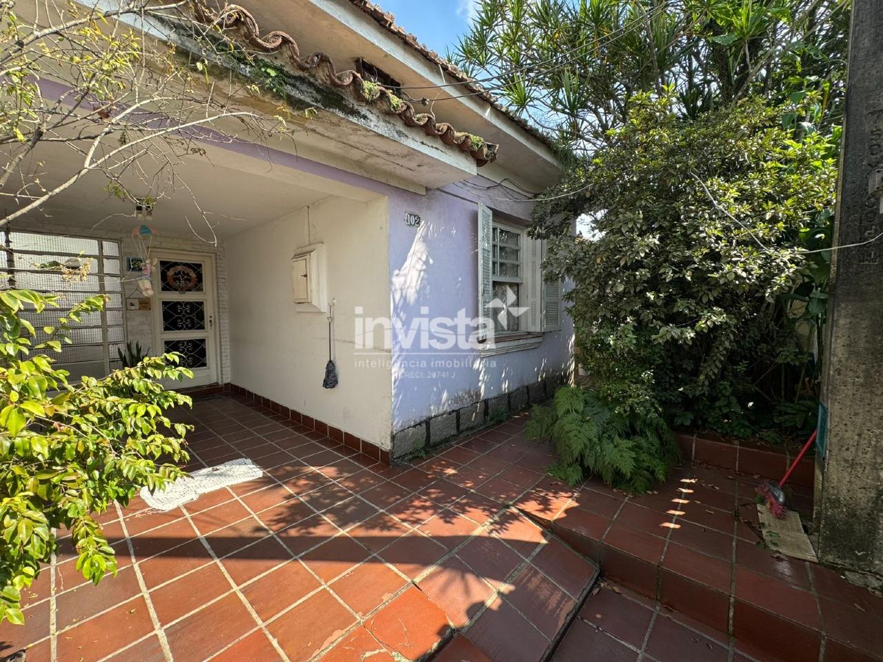 C&oacute;digo: 40981 R$ 850.000,00 Casa &agrave; venda no bairro Estu&aacute;rio 162 m&sup2; 4 quartos 1 vaga - Santos