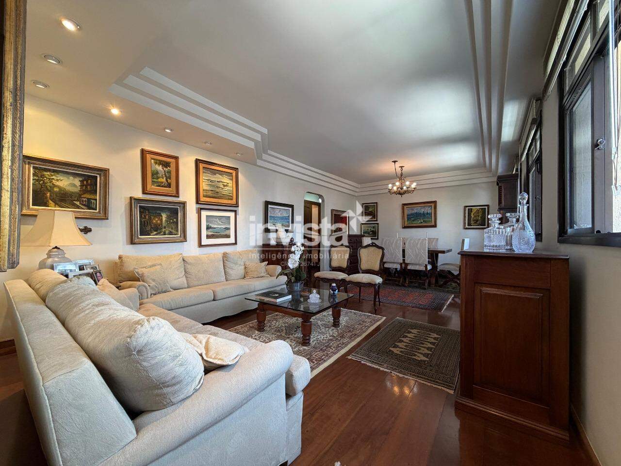 C&oacute;digo: 41001 R$ 850.000,00 Apartamento &agrave; venda no bairro Boqueir&atilde;o 128 m&sup2; 3 quartos 2 vagas - Santos