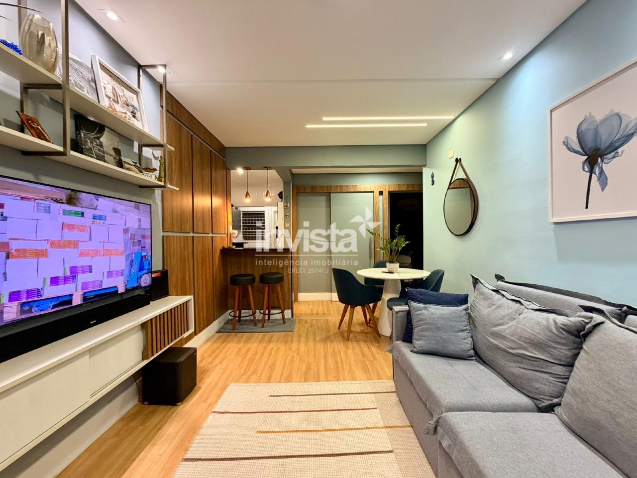 C&oacute;digo: 41003 R$ 600.000,00 Apartamento &agrave; venda no bairro Ponta da Praia 66 m&sup2; 2 quartos 1 vaga - Santos