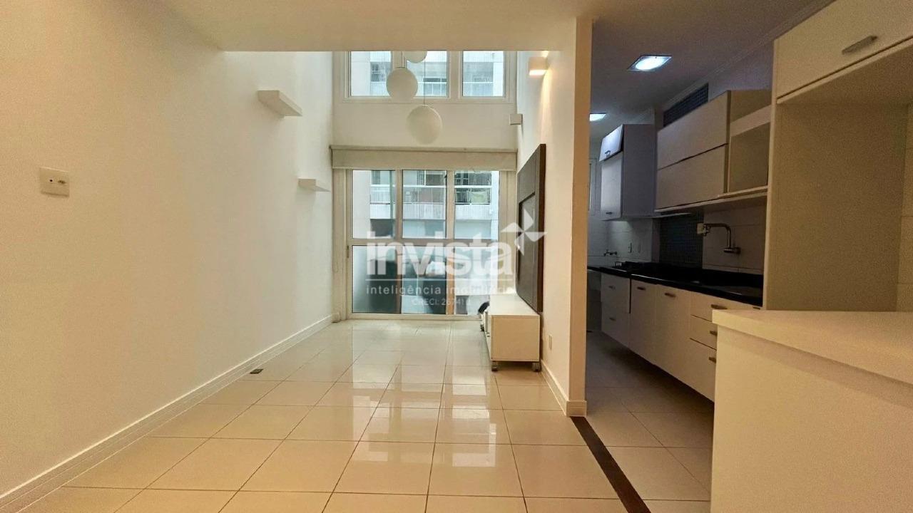 C&oacute;digo: 41029 R$ 6.500,00 Apartamento para alugar no bairro Gonzaga 85 m&sup2; 2 quartos 1 vaga - Santos