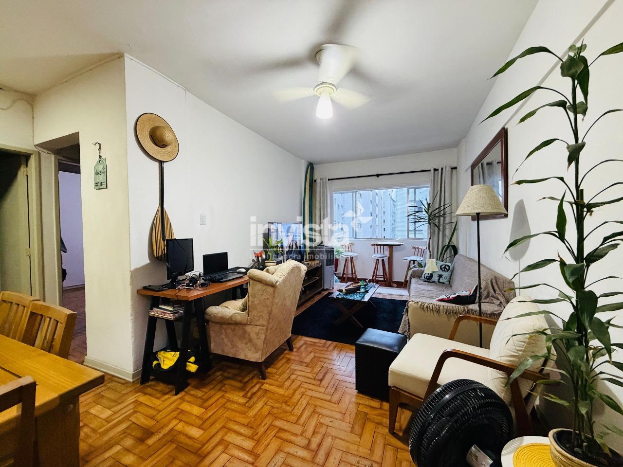 C&oacute;digo: 41050 R$ 500.000,00 Apartamento &agrave; venda no bairro Ponta da Praia 60 m&sup2; 1 quarto 1 vaga - Santos