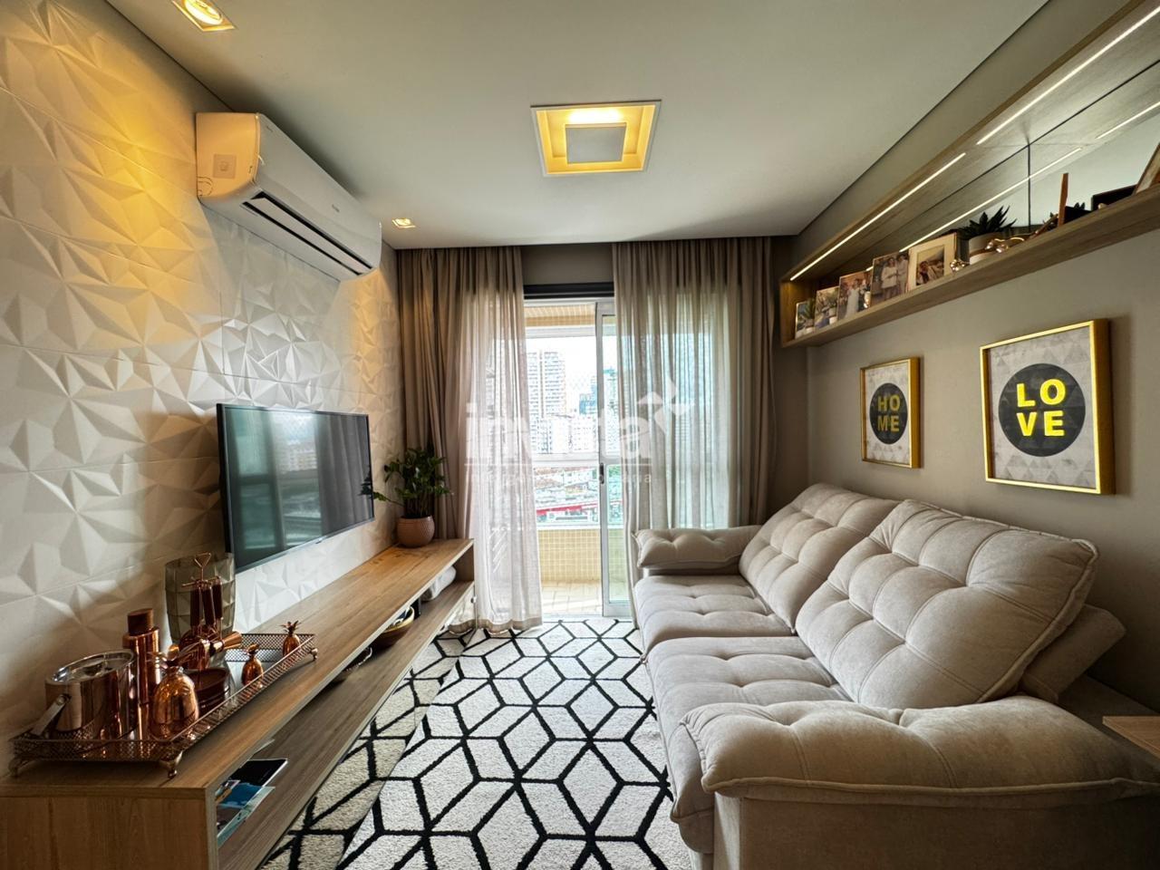 C&oacute;digo: 41053 R$ 5.500,00 Apartamento para alugar no bairro Campo Grande 61 m&sup2; 2 quartos 1 vaga - Santos