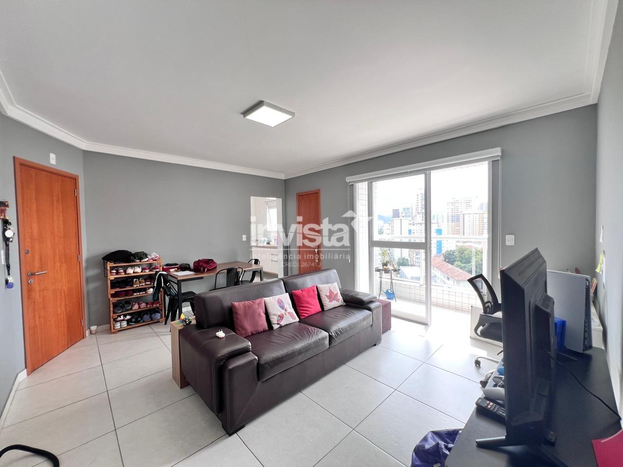 C&oacute;digo: 41054 R$ 4.800,00 Apartamento para alugar no bairro Boqueir&atilde;o 73 m&sup2; 2 quartos 1 vaga - Santos