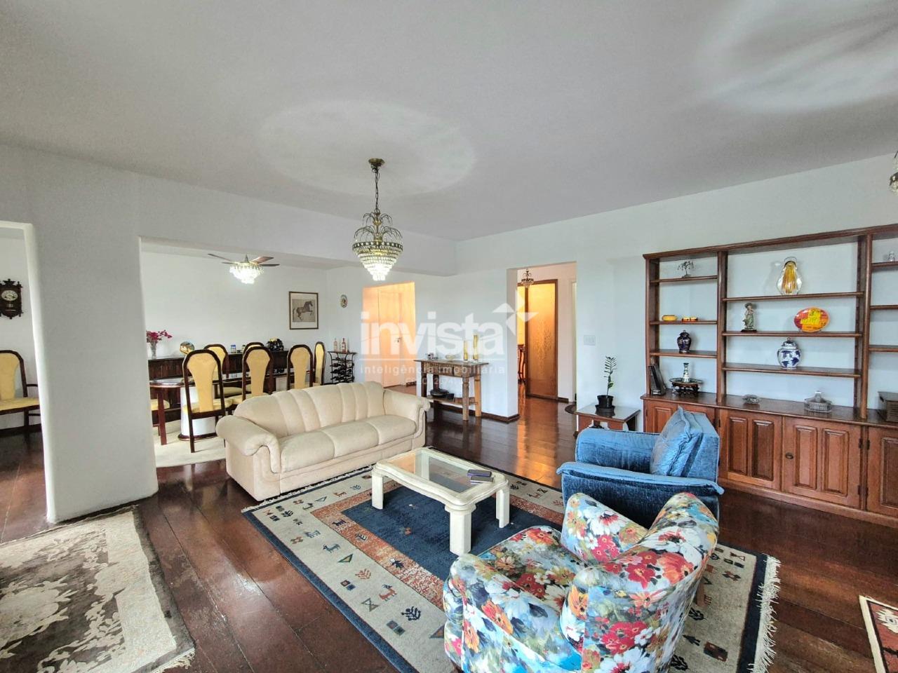 APARTAMENTO DE 3 DORMIT&Oacute;RIOS VISTA MAR NO BAIRRO DA POMP&Eacute;IA A VENDA - Santos