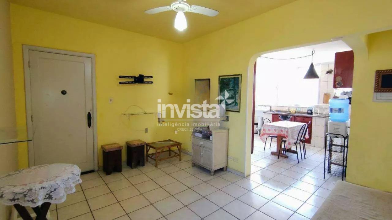 C&oacute;digo: 41100 R$ 3.690,00 Apartamento para alugar no bairro Gonzaga 78 m&sup2; 2 quartos 1 vaga - Santos