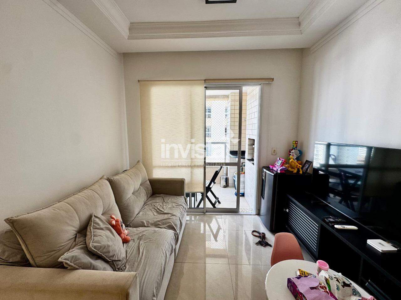 C&oacute;digo: 41115 R$ 5.200,00 Apartamento para alugar no bairro Ponta da Praia 77 m&sup2; 3 quartos 2 vagas - Santos