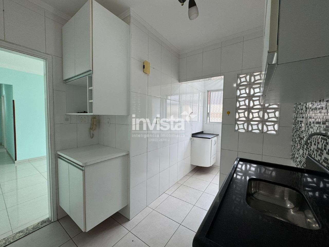 Aluguel: Apartamento de 2 dormit&oacute;rios, 1 vaga &ndash; 75m&sup2; | Encruzilhada &ndash; Santos/SP - Santos