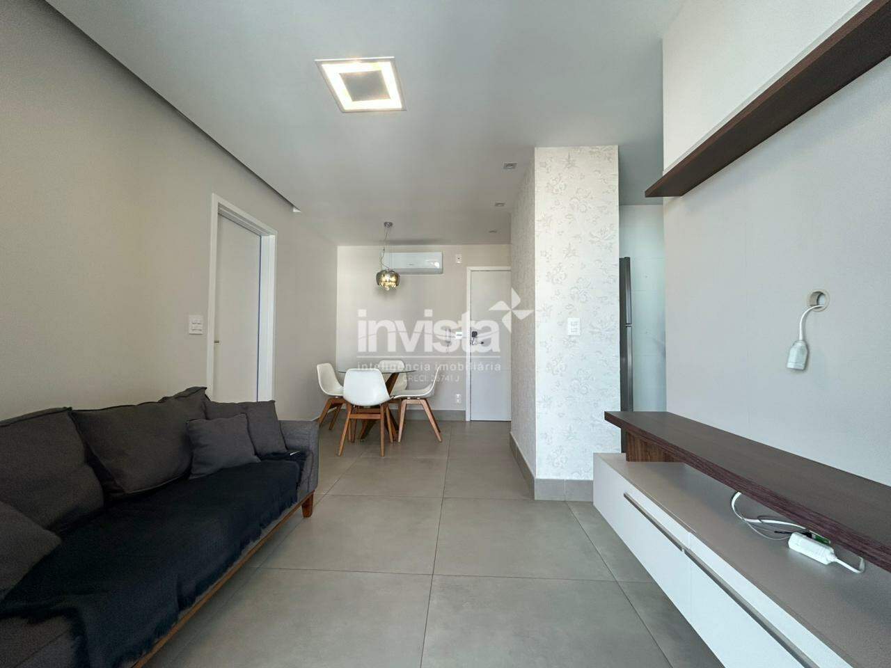 C&oacute;digo: 41159 R$ 5.800,00 Apartamento para alugar em Santos-SP no bairro Boqueir&atilde;o, com 1 dormit&oacute;rio e 54m&sup2; 54 m&sup2; 1 quarto 1 vaga - Santos