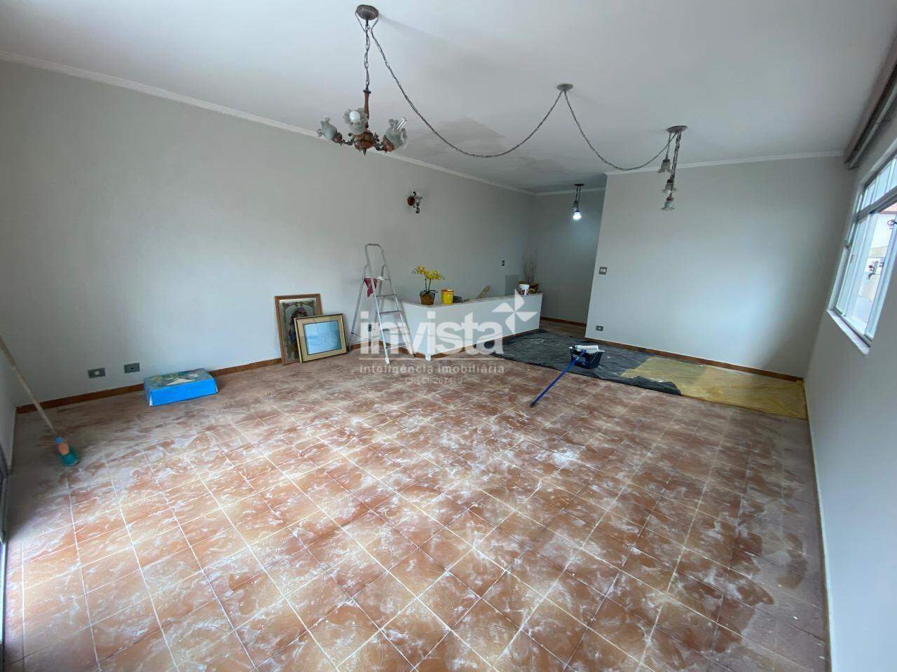 Casa Sobreposta Baixa para Aluguel em Campo Grande, Santos &ndash; 132 m&sup2; - Santos