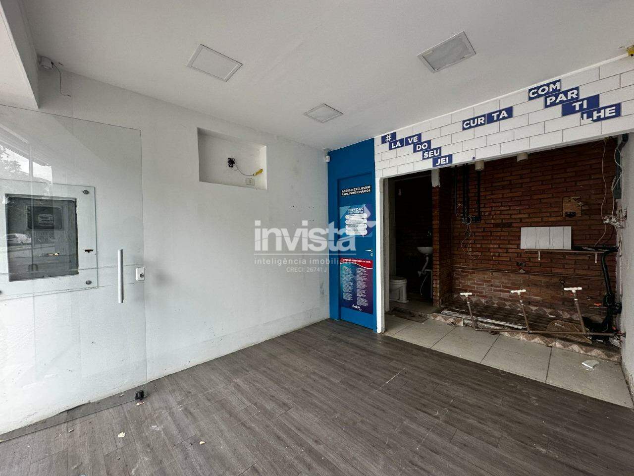 C&oacute;digo: 41208 R$ 2.800,00 Loja para alugar em Santos-SP no bairro Aparecida, com 0 dormit&oacute;rio e 27m&sup2; 27 m&sup2; 0 quartos 0 vagas - Santos