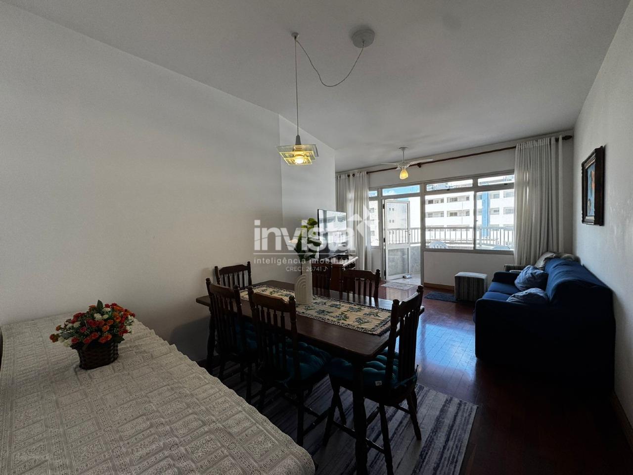 C&oacute;digo: 41218 R$ 6.000,00 Apartamento para alugar no bairro Gonzaga 80 m&sup2; 2 quartos 1 vaga - Santos