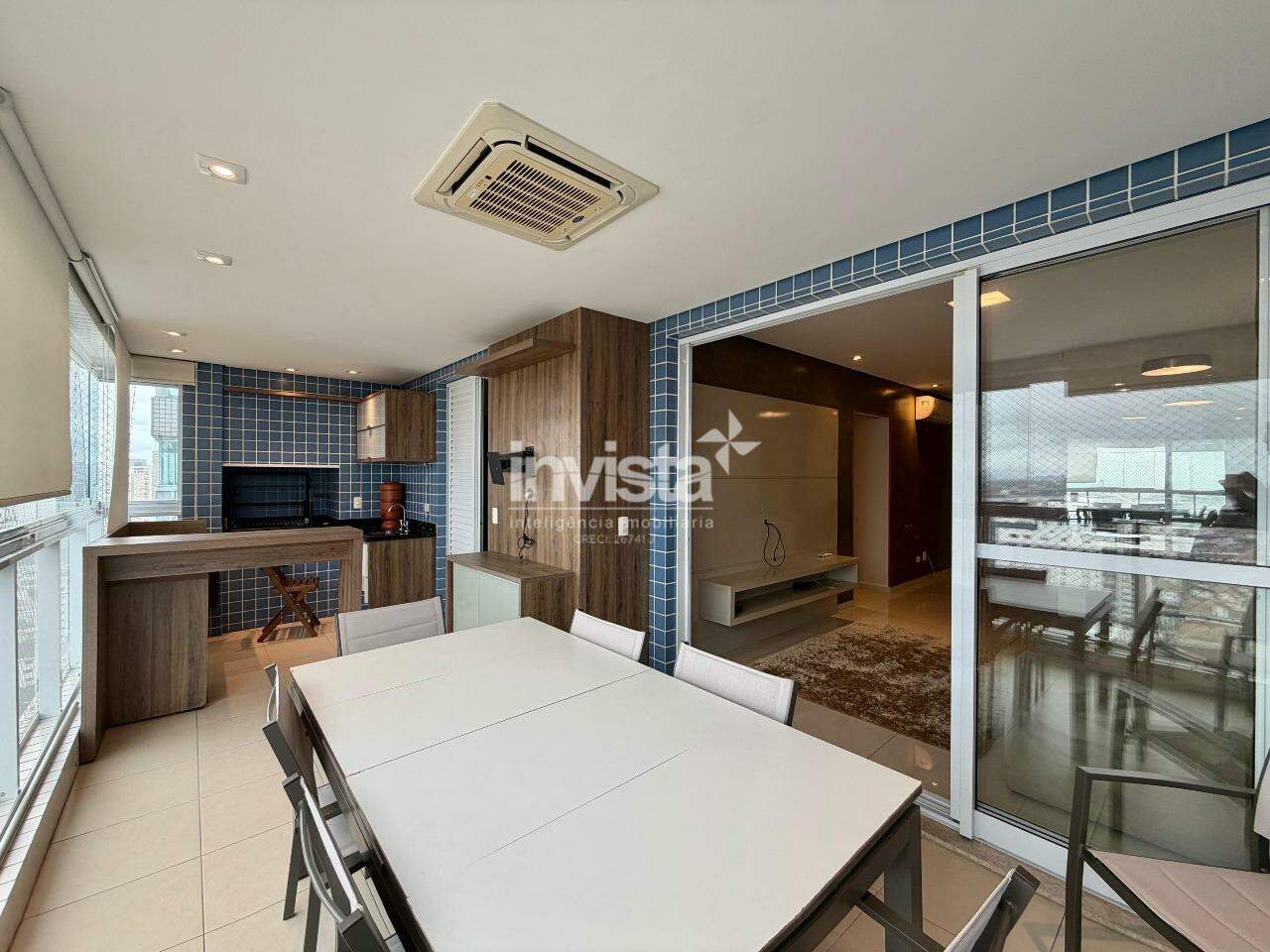 Apartamento para alugar em Santos-SP no bairro Ponta da Praia, com 3 dormit&oacute;rios e 129m&sup2; - Santos