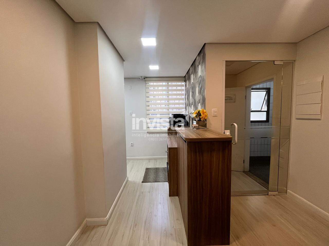 Sala Comercial para alugar em Santos-SP no bairro Gonzaga, com 0 dormit&oacute;rio e 88m&sup2; - Santos