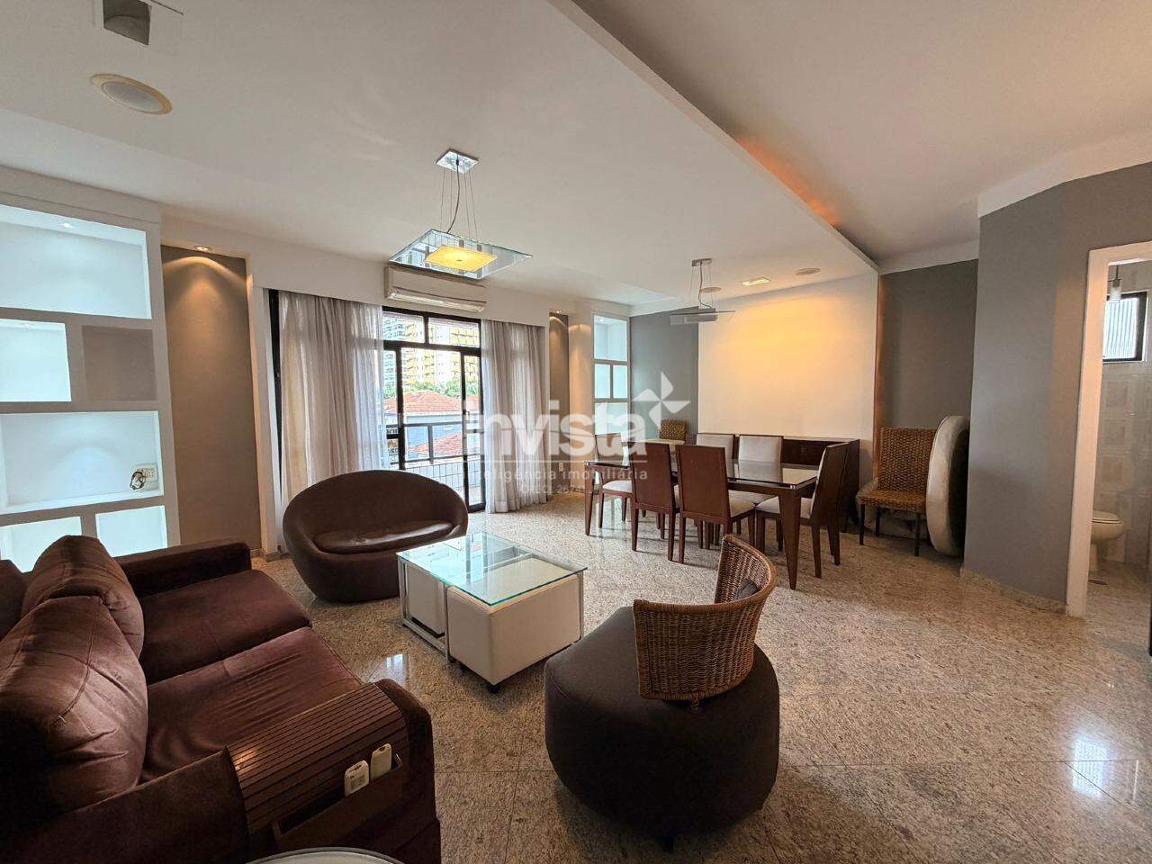 C&oacute;digo: 41260 R$ 1.400.000,00 Apartamento &agrave; venda no bairro Gonzaga 157 m&sup2; 3 quartos 2 vagas - Santos