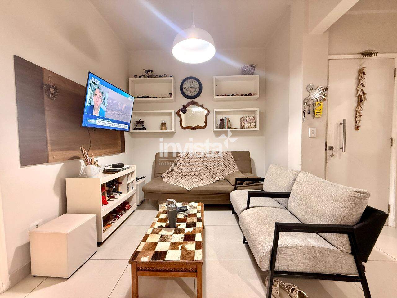 C&oacute;digo: 41272 R$ 650.000,00 Apartamento &agrave; venda no bairro Pomp&eacute;ia 68 m&sup2; 2 quartos 1 vaga - Santos