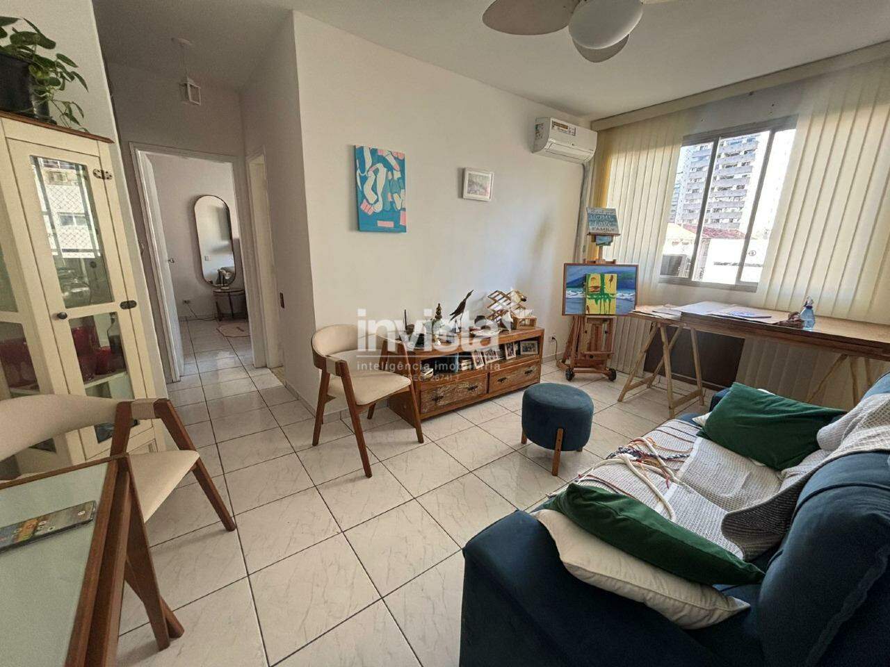 C&oacute;digo: 41283 R$ 600.000,00 Apartamento &agrave; venda no bairro Embar&eacute; 57 m&sup2; 1 quarto 1 vaga - Santos
