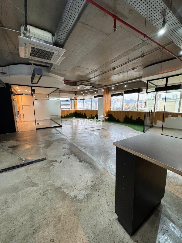 C&oacute;digo: 41284 R$ 9.500,00 Sala Comercial para alugar no bairro Gonzaga 161 m&sup2; 0 quartos 3 vagas - Santos