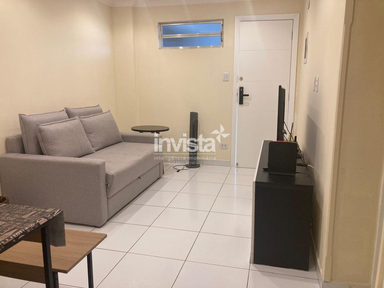 C&oacute;digo: 41286 R$ 3.000,00 Apartamento para alugar no bairro Ponta da Praia 49 m&sup2; 1 quarto 1 vaga - Santos
