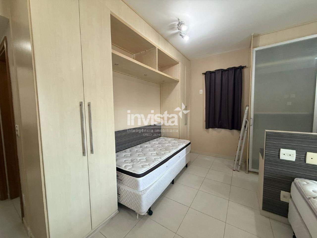 Apartamento para alugar em Santos-SP no bairro Gonzaga, com 1 dormit&oacute;rio e 62m&sup2; - Santos