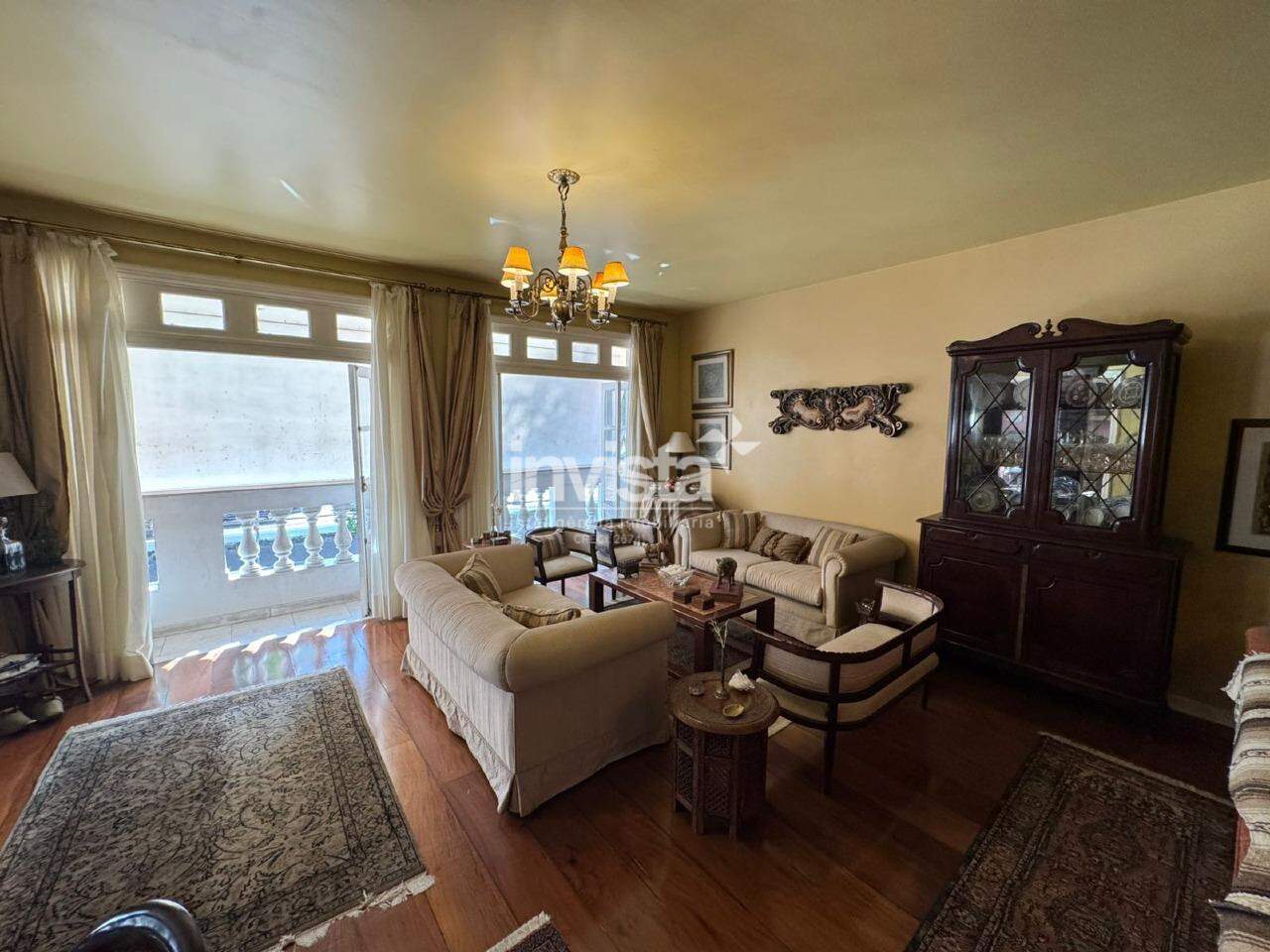 C&oacute;digo: 41310 R$ 1.500.000,00 Apartamento &agrave; venda no bairro Boqueir&atilde;o 301 m&sup2; 4 quartos 2 vagas - Santos