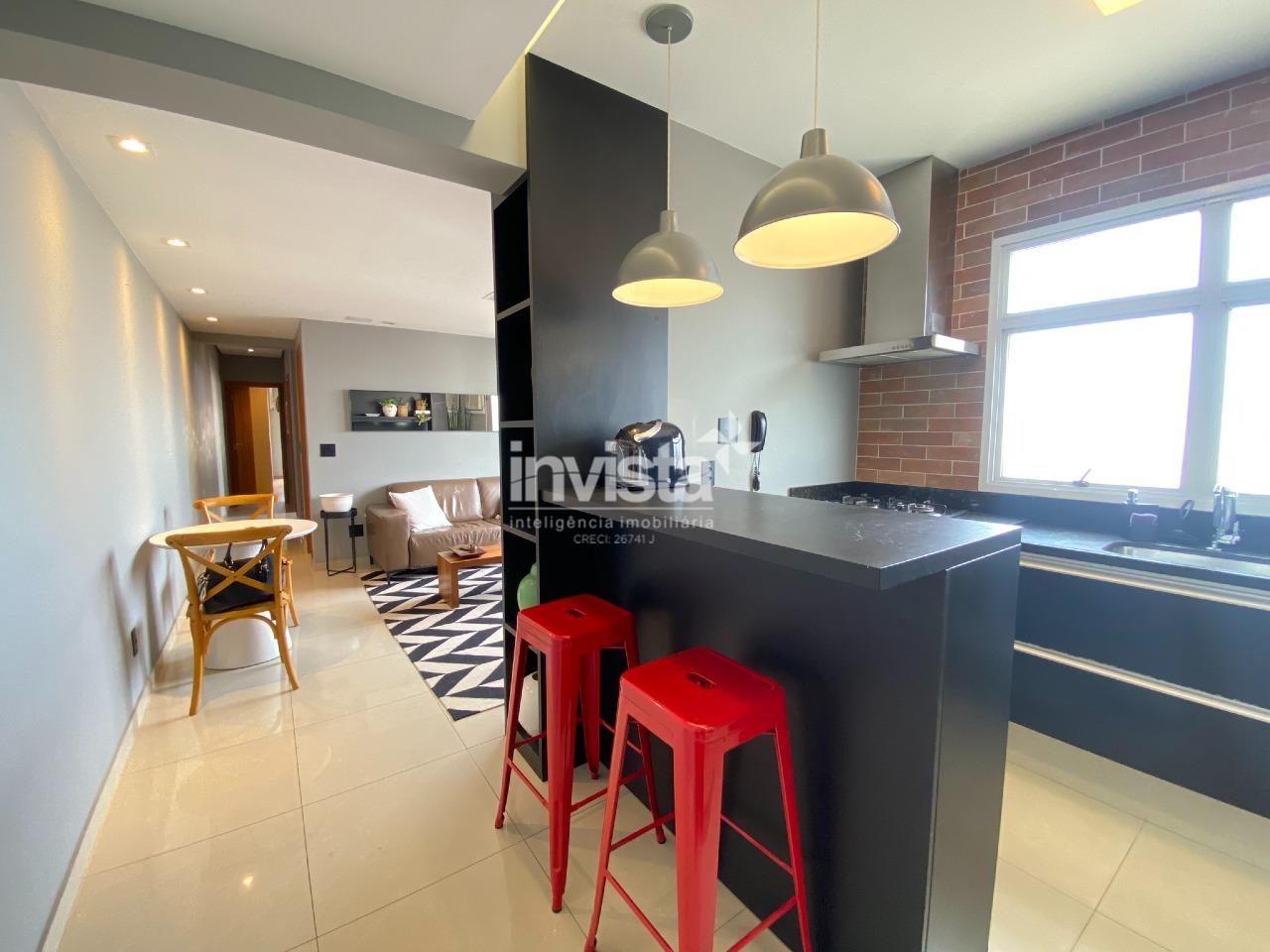 COBERTURA COM PISCINA NO GONZAGA - Santos