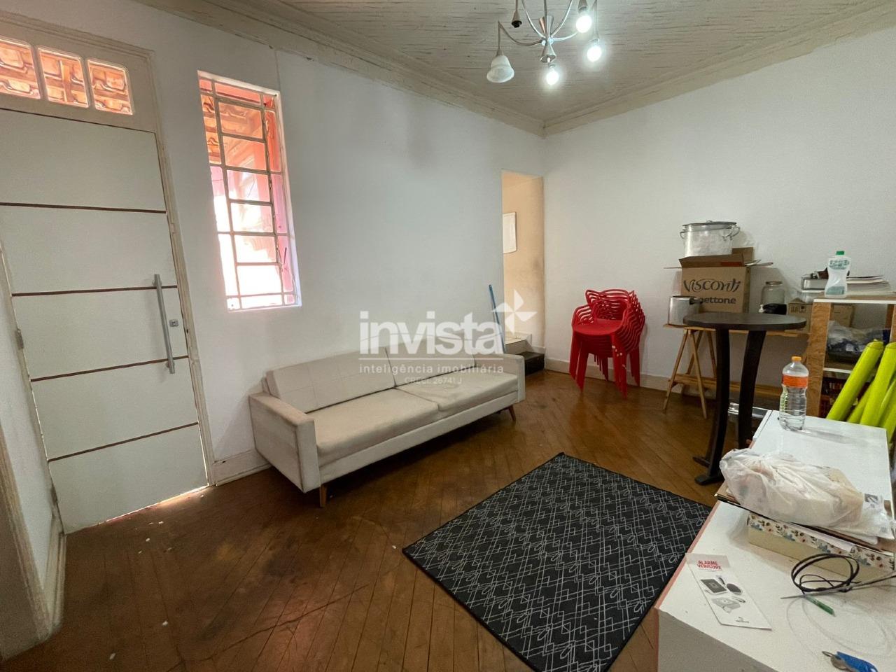 C&oacute;digo: 41356 R$ 3.000,00 Casa Sobreposta Alta para alugar no bairro Campo Grande 75 m&sup2; 3 quartos 0 vagas - Santos