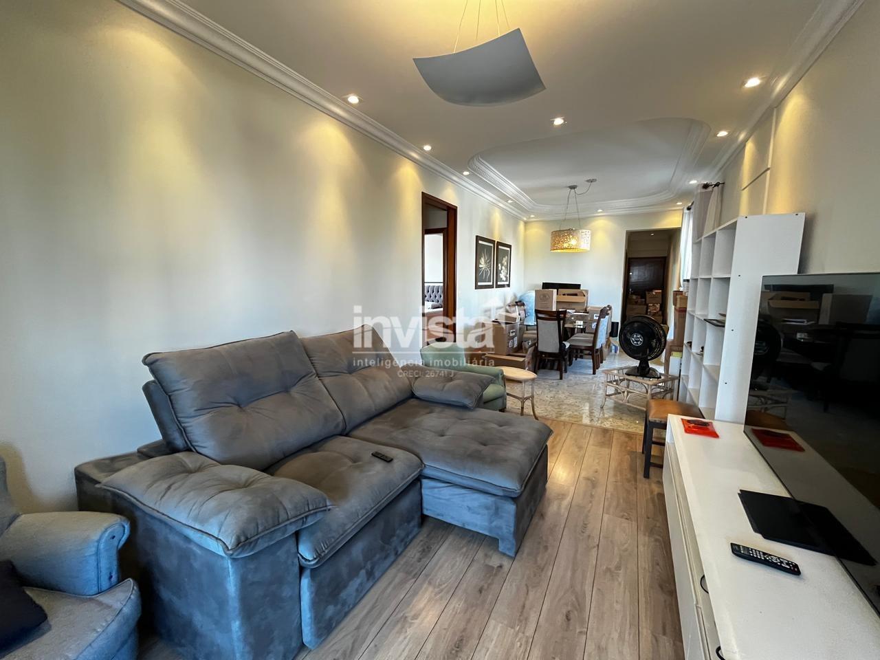 C&oacute;digo: 41395 R$ 7.500,00 Apartamento para alugar em Santos-SP no bairro Boqueir&atilde;o, com 3 dormit&oacute;rios e 134m&sup2; 134 m&sup2; 3 quartos 2 vagas - Santos