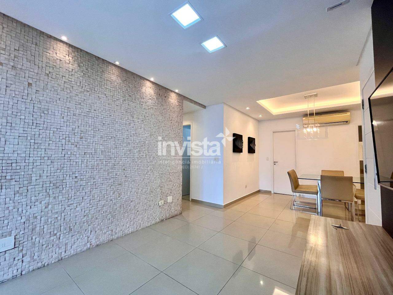 Apartamento para alugar em Santos-SP no bairro Boqueir&atilde;o, com 3 dormit&oacute;rios e 124m&sup2; - Santos