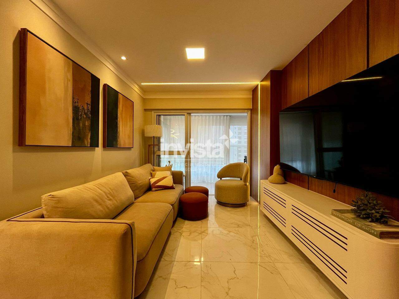 C&oacute;digo: 41425 R$ 15.000,00 Apartamento para alugar em Santos-SP no bairro Gonzaga, com 3 dormit&oacute;rios e 117m&sup2; 117 m&sup2; 3 quartos 2 vagas - Santos