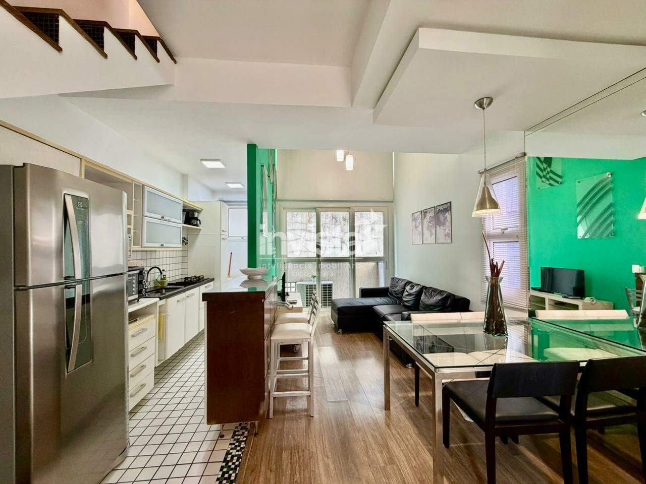 C&oacute;digo: 41433 R$ 5.400,00 Loft para alugar em Santos-SP no bairro Gonzaga, com 1 dormit&oacute;rio e 69m&sup2; 69 m&sup2; 1 quarto 1 vaga - Santos