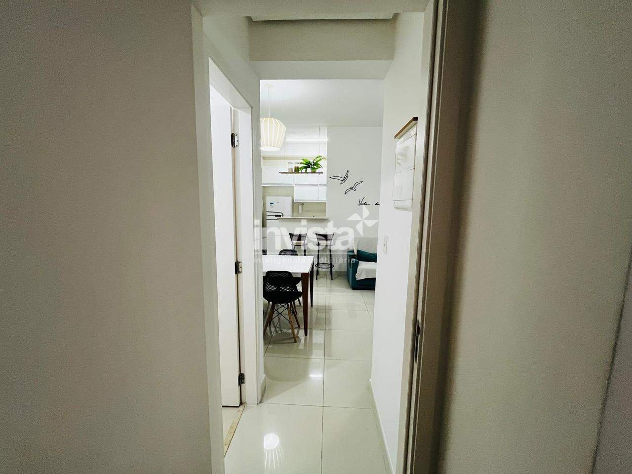 Apartamento para alugar em Santos-SP no bairro Pomp&eacute;ia, com 1 dormit&oacute;rio e 55m&sup2; - Santos
