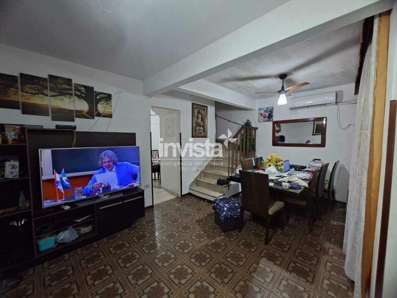 C&oacute;digo: 41440 R$ 650.000,00 Casa &agrave; venda em Santos-SP no bairro Estu&aacute;rio, com 3 dormit&oacute;rios e 70m&sup2; 70 m&sup2; 3 quartos 0 vagas - Santos