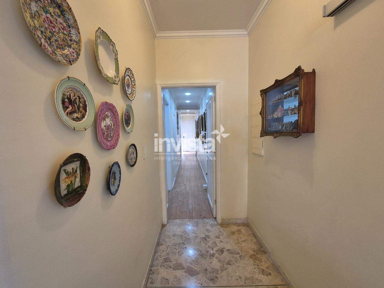 Apartamento &agrave; venda em Santos-SP no bairro Boqueir&atilde;o, com 3 dormit&oacute;rios e 185m&sup2; - Santos