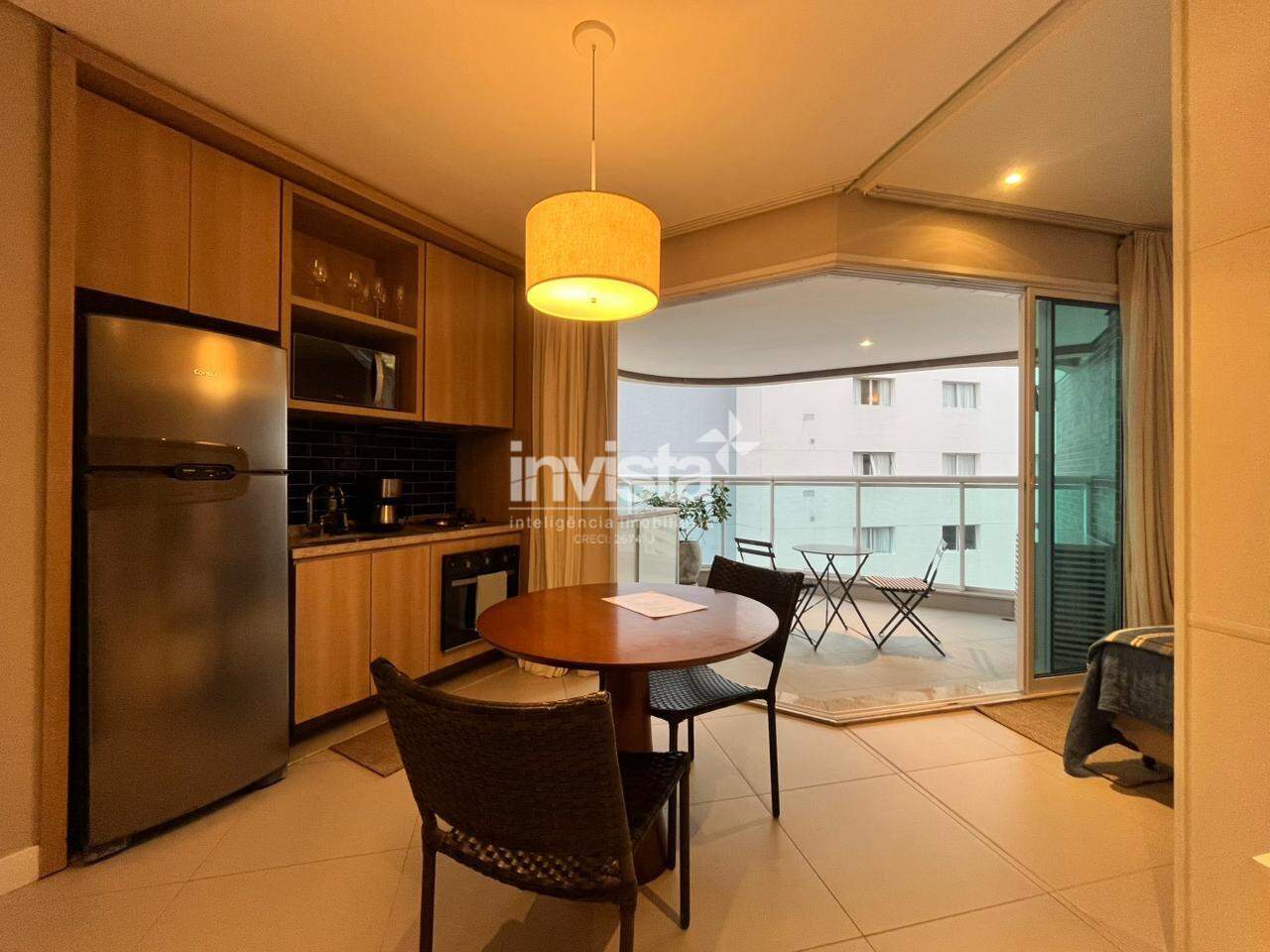 C&oacute;digo: 41450 R$ 4.500,00 Apartamento para alugar em Santos-SP no bairro Pomp&eacute;ia, com 1 dormit&oacute;rio e 45m&sup2; 45 m&sup2; 1 quarto 1 vaga - Santos
