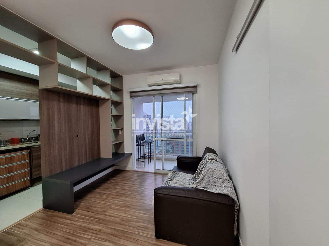 C&oacute;digo: 41473 R$ 4.600,00 Apartamento para alugar em Santos-SP no bairro Boqueir&atilde;o, com 1 dormit&oacute;rio e 48m&sup2; 48 m&sup2; 1 quarto 1 vaga - Santos