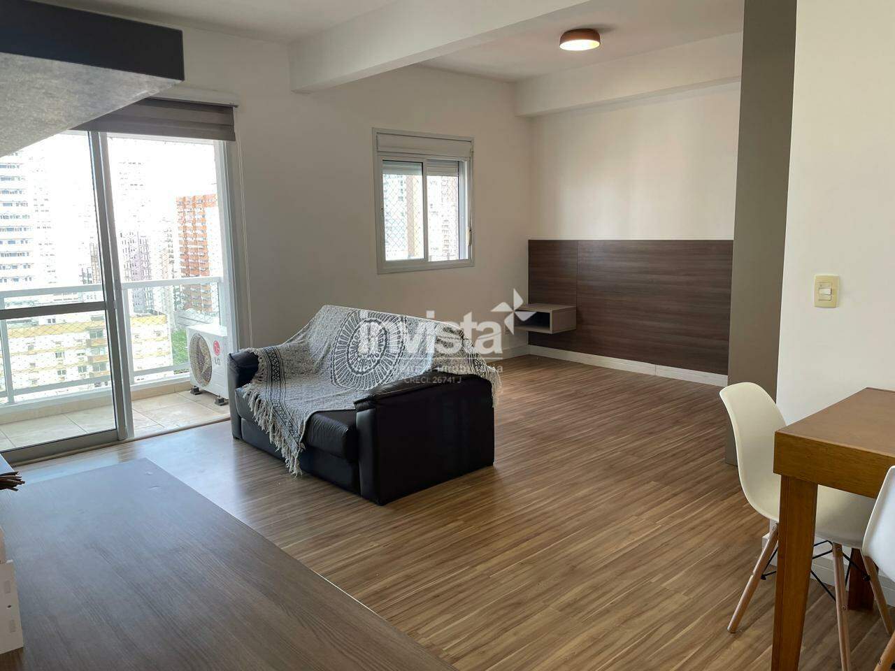C&oacute;digo: 41473 R$ 4.800,00 Apartamento para alugar em Santos-SP no bairro Boqueir&atilde;o, com 1 dormit&oacute;rio e 48m&sup2; 48 m&sup2; 1 quarto 1 vaga - Santos