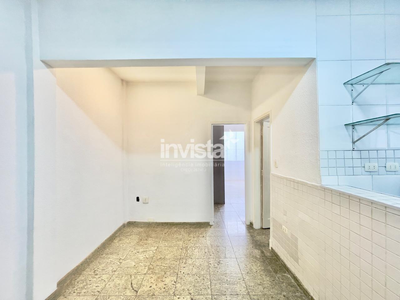 Apartamento para alugar em Santos-SP no bairro Boqueir&atilde;o, com 1 dormit&oacute;rio e 46m&sup2; - Santos
