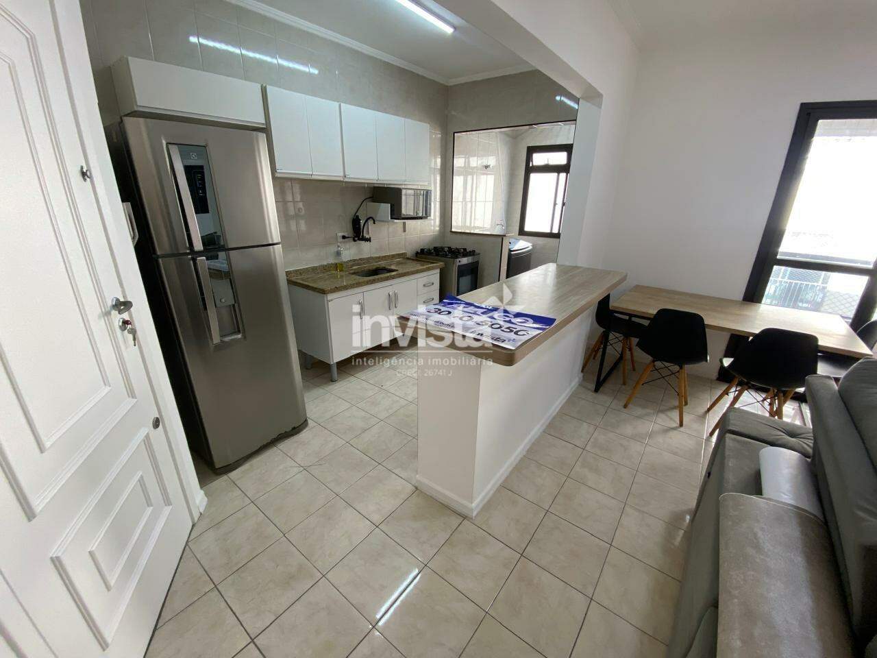 Apartamento para alugar em Santos-SP no bairro Jos&eacute; Menino, com 2 dormit&oacute;rios e 65m&sup2; - Santos