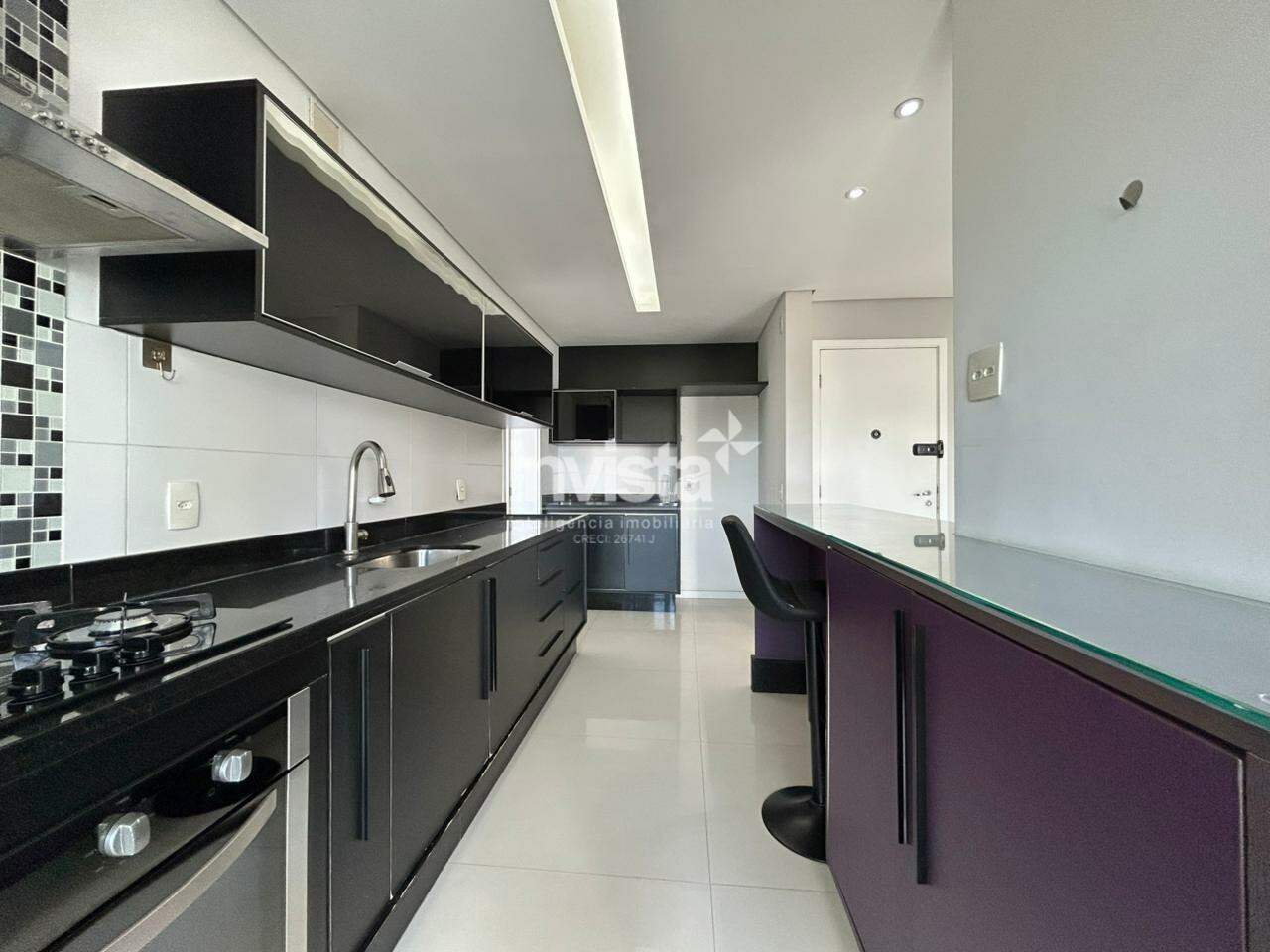 Apartamento para alugar em Santos-SP no bairro Marap&eacute;, com 3 dormit&oacute;rios e 98m&sup2; - Santos