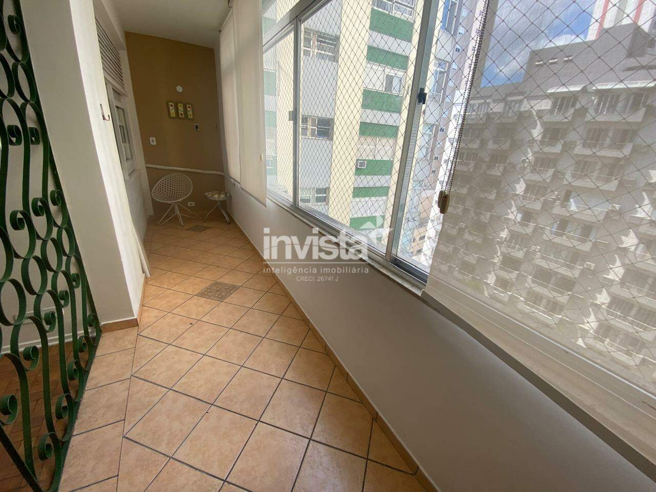 Apartamento para Aluguel no Jos&eacute; Menino, Santos-SP | 2 Dorms (1 Su&iacute;te) | Fundo | Mobiliado - Santos