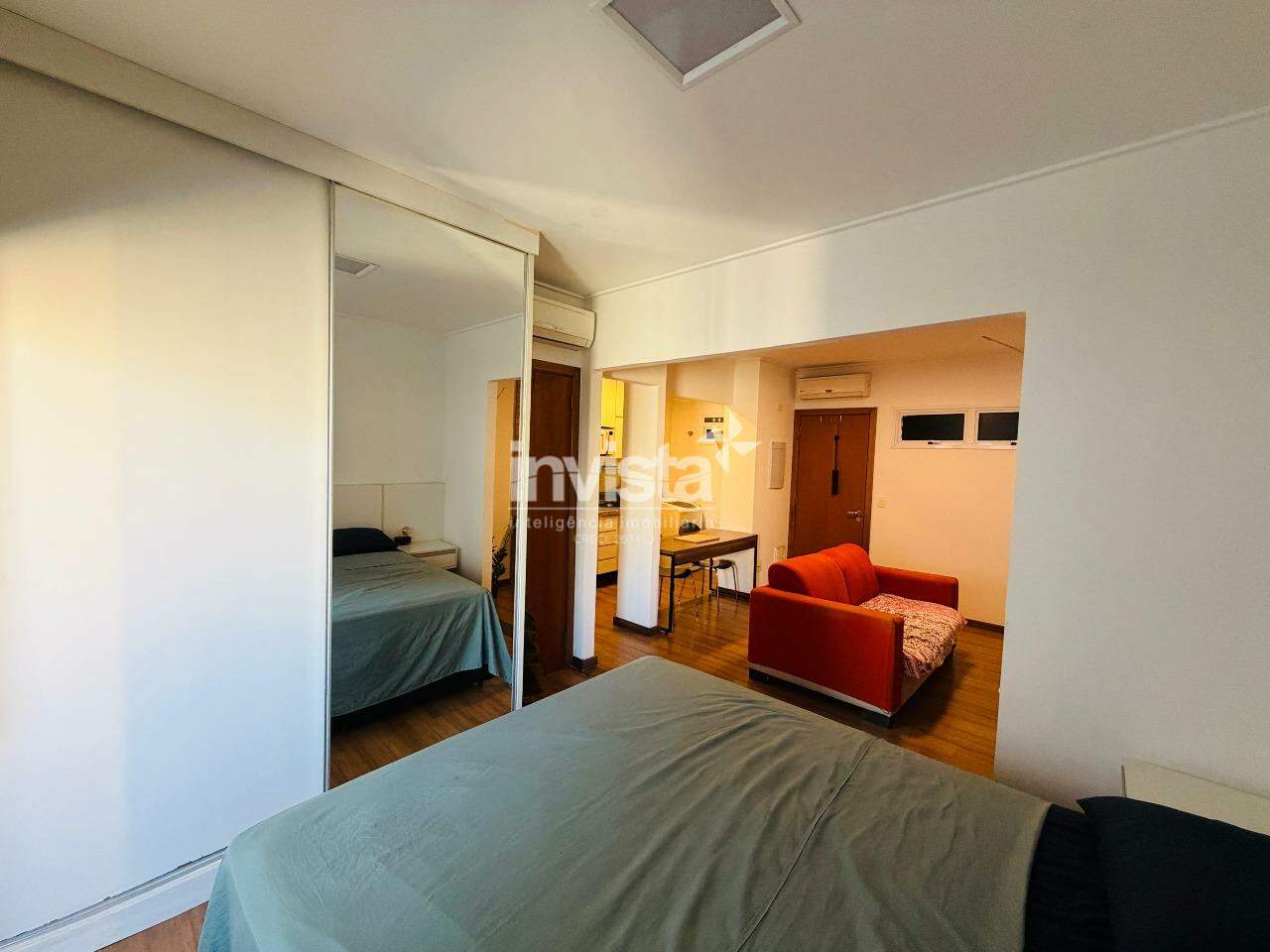 Apartamento &agrave; venda em Santos-SP no bairro Boqueir&atilde;o, com 1 dormit&oacute;rio e 40m&sup2; - Santos