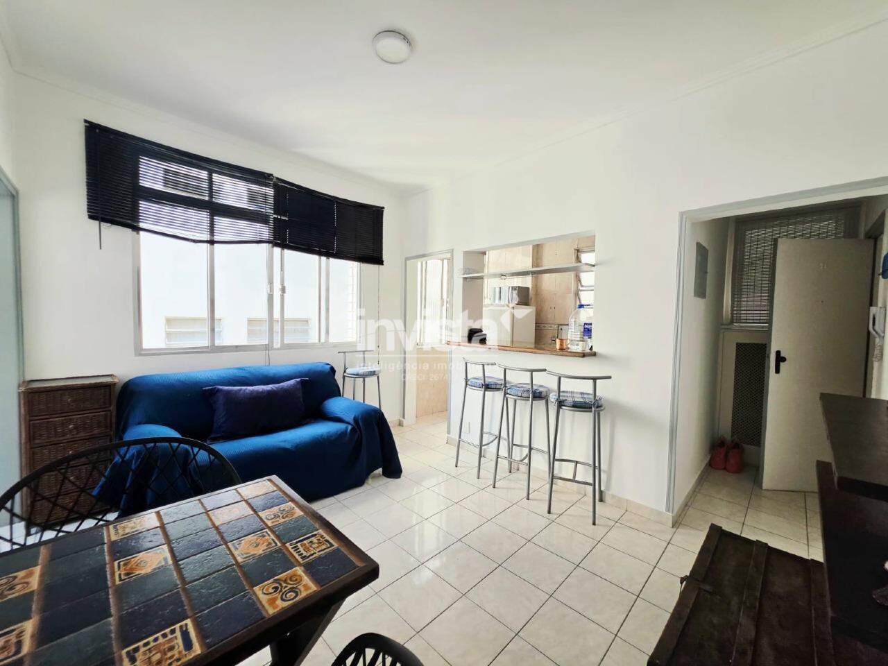 C&oacute;digo: 41578 R$ 450.000,00 Apartamento &agrave; venda em Santos-SP no bairro Boqueir&atilde;o, com 1 dormit&oacute;rio e 48m&sup2; 48 m&sup2; 1 quarto 1 vaga - Santos