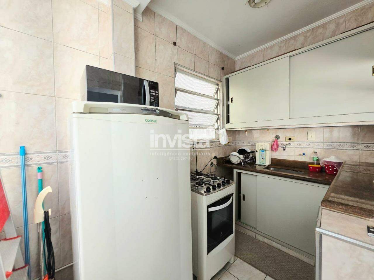 Apartamento &agrave; venda em Santos-SP no bairro Boqueir&atilde;o, com 1 dormit&oacute;rio e 48m&sup2; - Santos